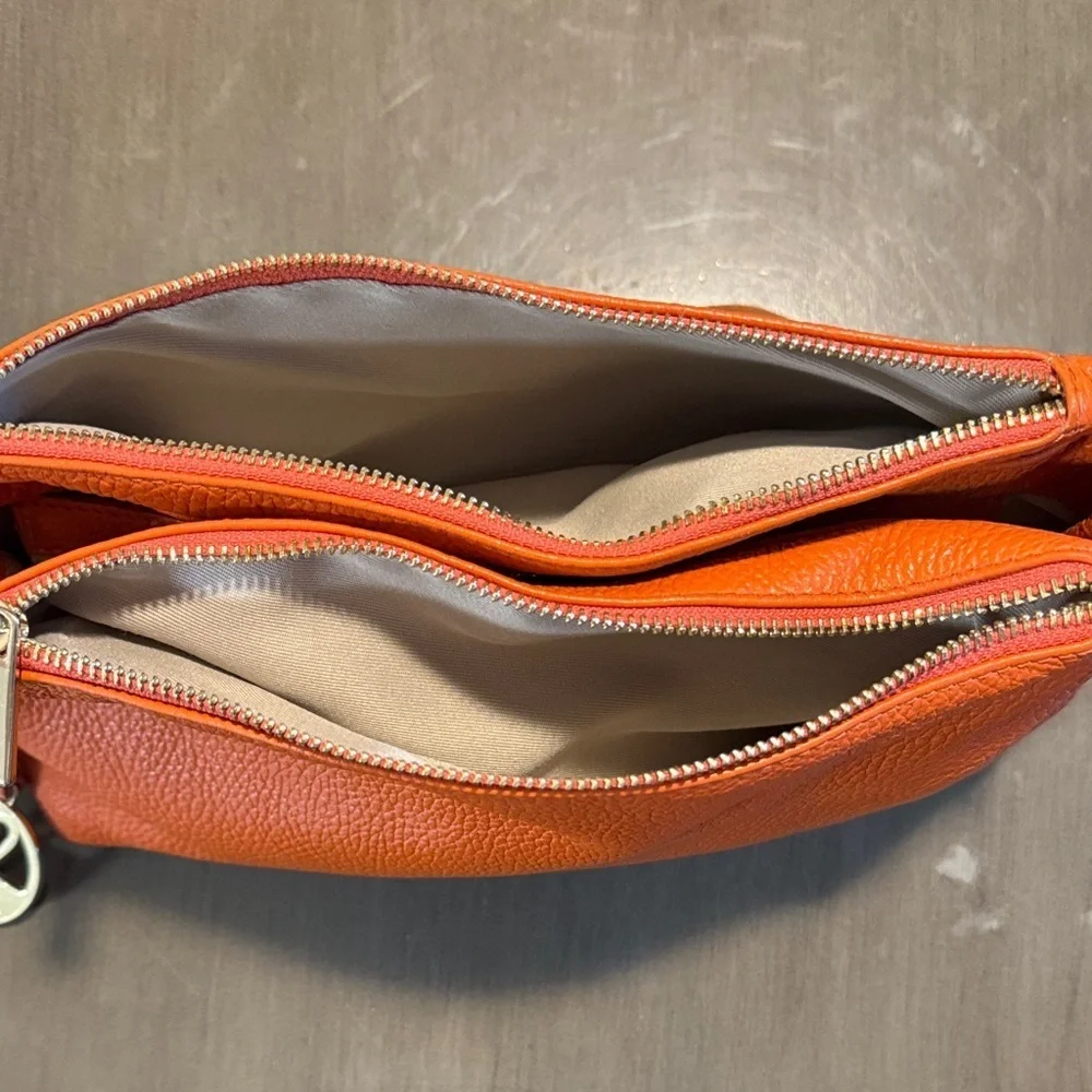 Valentina Vibrant Orange Crossbody Bag